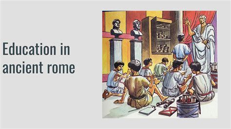 education in rome was brainly|Education in Ancient Rome .